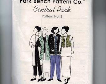 Misses Sewing Pattern Park Bench Pattern Company Central Park Pattern No 8 One Size Bust 40 UNCUT