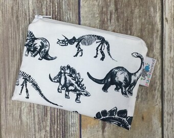 Reusable Snack Bag, Reusable Zipper Bag, Reusable Sandwich Bag, Zipper Pouch, Reusable, Dinosaur Snack Bag, Lunch Bag, Reusable Bag
