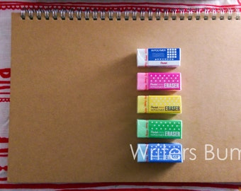 Pentel Hi Polymer Erasers in Multiple Colors
