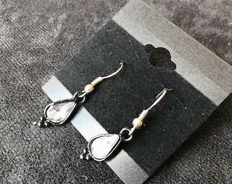 Black Teardrop Earrings