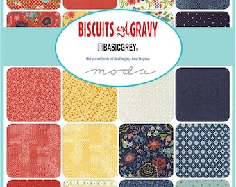Biscuts & Gravy Charm Pack by Basic Grey for Moda