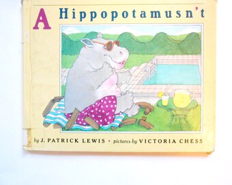 A Hippopotamusn't, a Vintage Children's Book, a Book of Animal Poems