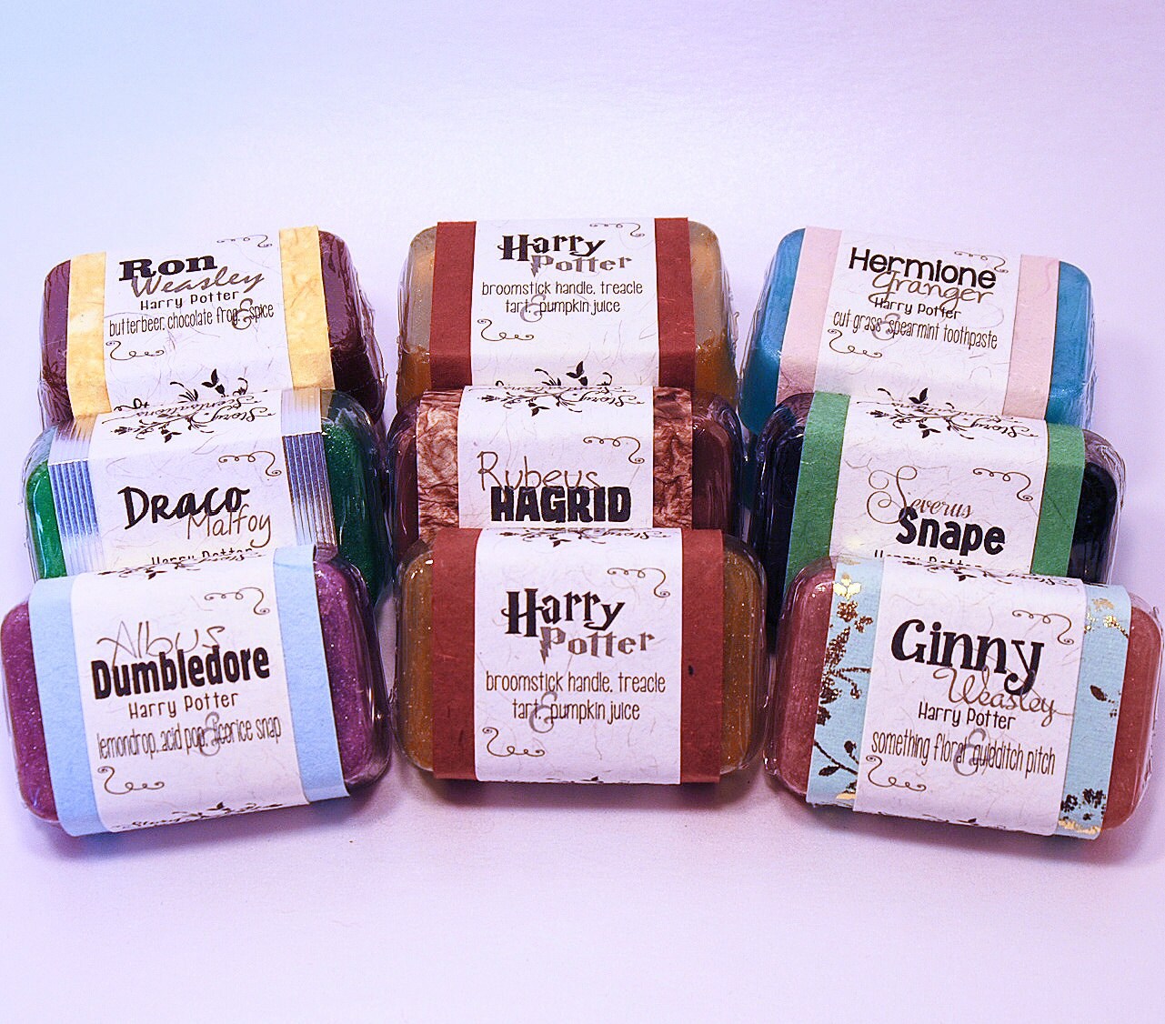Harry Potter Soaps UPDATED Set of 9 Nine Harry Ron