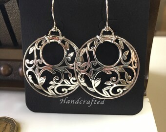 Handmade Sterling Silver Hoops