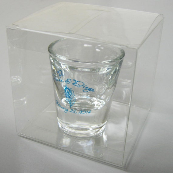 150 Clear Wedding Favor Boxes Perfect for Shot Glasses