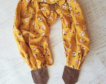 Floral camera strap, camera accessories, photographer gift, scarf camera strap, photography accessories, nikon strap, canon, DSLR strap