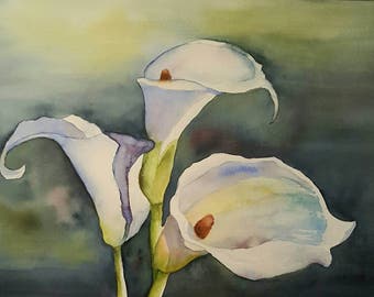 Calla Lilies Greeting Card