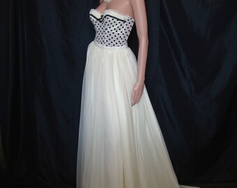 Skirt long unbleached muslin - custom wedding