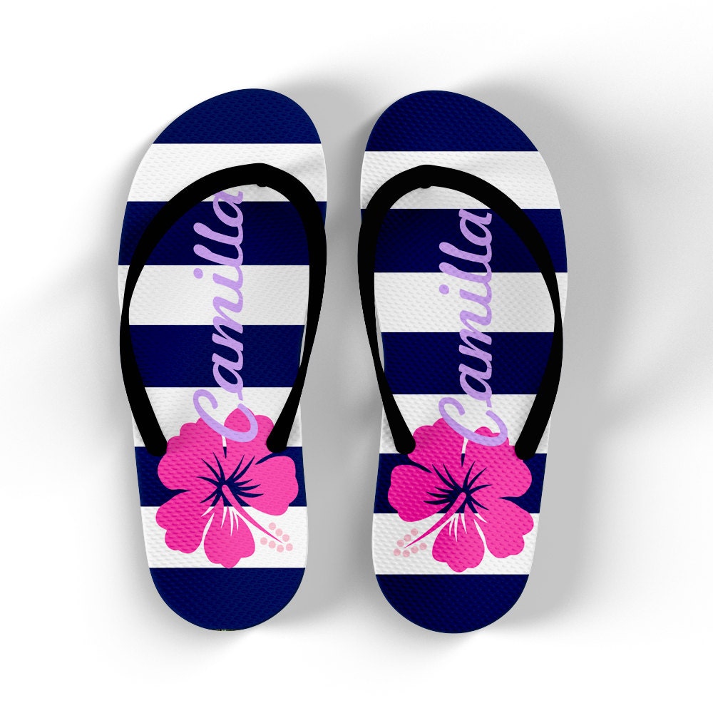 Personalized Flip Flops Monogrammed Personalized Flip Flops