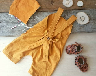 Enfant en bas âge Sarouel Combi-short, garçon, fille, bébé sarouel, Boho, vêtements récupérés, Vegan, Hippie, Hipster, Short, tenue d’été, unisexe, cadeau