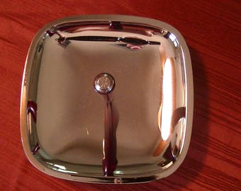 Mid-century Chrome and Bakelite Serving Tray