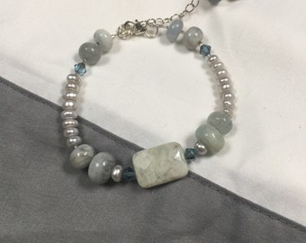 Aquamarine & Pearl