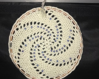 Small Cream Swirl Dreamcatcher