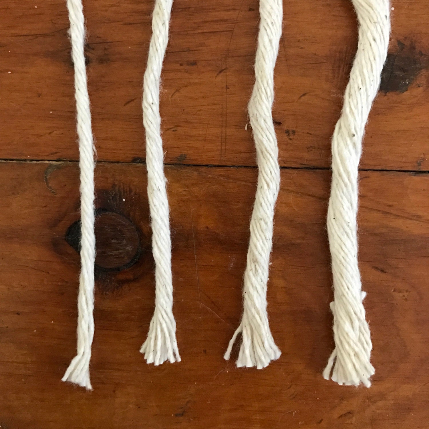 Macrame Cord 4mm x 2kg (approx 500m) Single Twisted Soft Natural