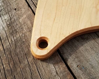 Curvy maple cutting board