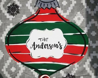 Christmas ornament door hanger