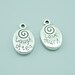 10pcs 13x19mm Antique Silver Laugh Of Ten Love Much Charm Pendants,Letters Charm Pendants Z596