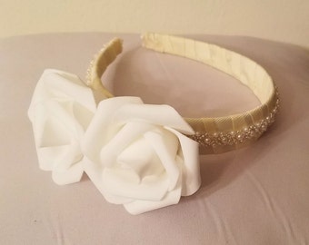 Flower Girl Headband, Wedding Headband