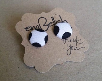 Fabric Button Studs *free shipping*