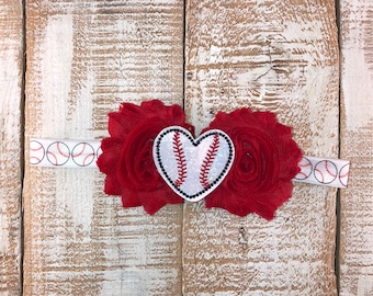 Baseball Headband, Newborn Headband, Baby Girl Headband, Toddler Headband, Photography Prop