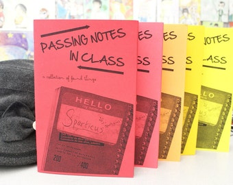 Passing Notes in Class - "found item" zine