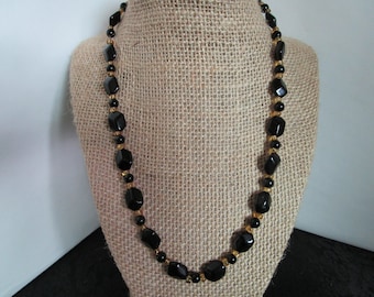 Assorted Black Beaded Necklace