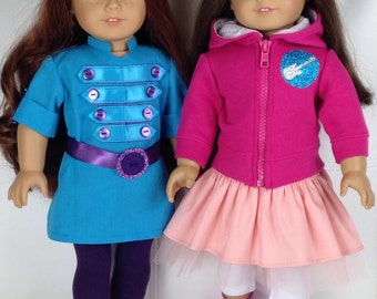 rockstar jacket for little girl and american girl doll