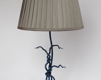 Metal table lamp, abstract