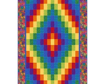Twin Bed Trip Quilt ePattern, 5167-1e, Stripped Pieced Twin Bed Quilt Pattern