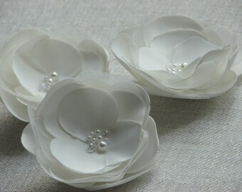 Ivory hair flowers Bridal hair flower Ivory hair flower Wedding hair flowers Ivory flower Bridal hair flower Wedding ivory headpiece