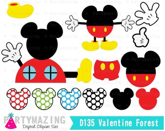 Polka dot Number Clipart Set Numbers from 1 to 0 in 5