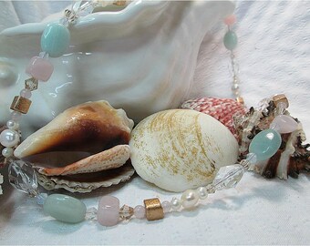 Ocean wishes Necklace with matching Earrings