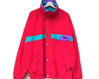 Vintage 80s CB Sports Mens XL Micro-Coated Jacket