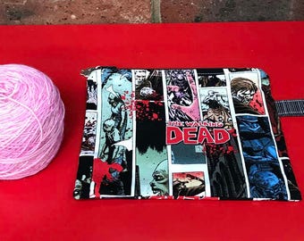 The Walking Dead Zippered Notions Bag