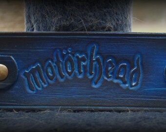 Bracelet leather with Metal logo