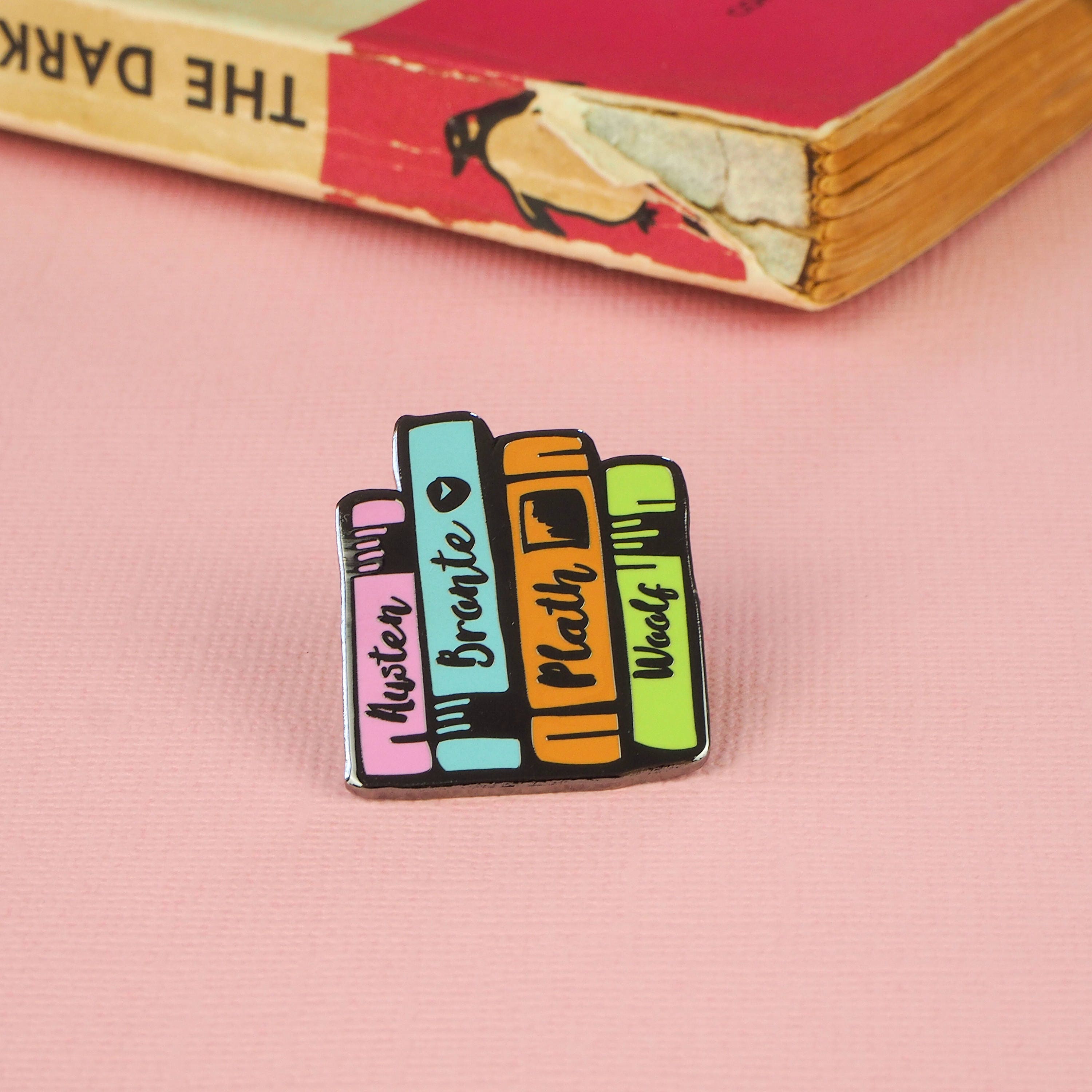 Literature Ladies Enamel Book Pin Book Enamel Pin Badge