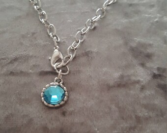 Turquoise blue charm braceletv