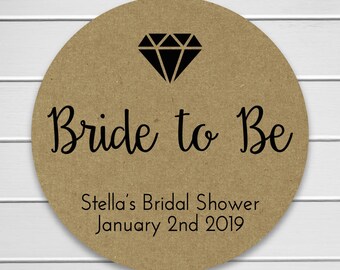 Bridal shower label | Etsy