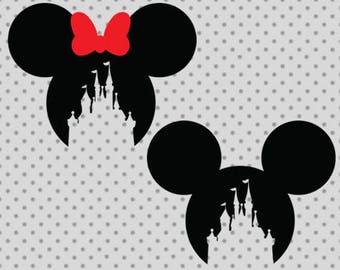 Disney castle SVG, Disney Monogram castle, Princess castle Svg, dxf, png, eps, disney castle cricut and silhouette cameo, castle svg, disney