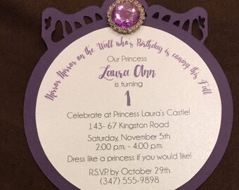 Princess mirror invite