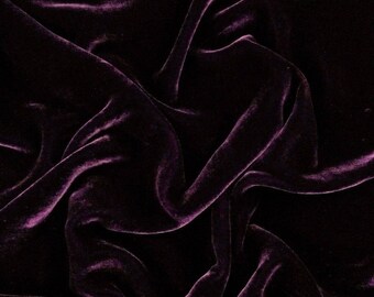 Silk and viscose velvet fabric