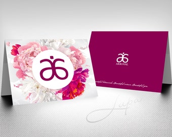 Arbonne A6 folded note card (05) – Instant Download – DIGITAL FILE