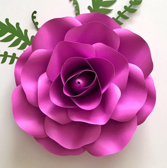 Paper Flowers PDF Small Rose Petal Template Digital Version