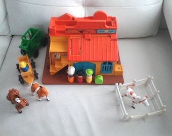 Vintage Fisher Price Little people 1982 WESTERN TOWN #934 complete near mint condition