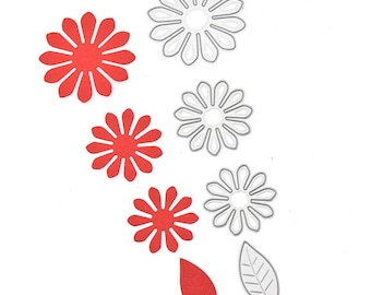 4pcs Scrapbooking Leaf Flower Metal Cutting Dies Stencil DIY Decorative Album Embossing Paper Crafts