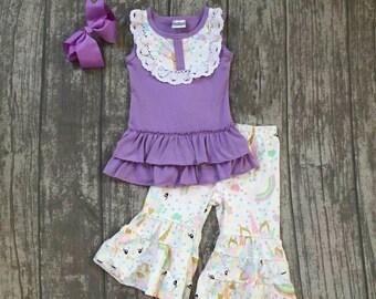 Unicorn 2 Piece Girls Outfit