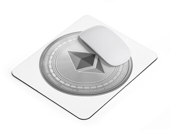 Ethereum Mousepad / Ethereum Logo / Ethereum Coin / Ethereum Symbol / Ethereum Decal / Ethereum Souvenir / Ethereum Gifts / Mouse Pad