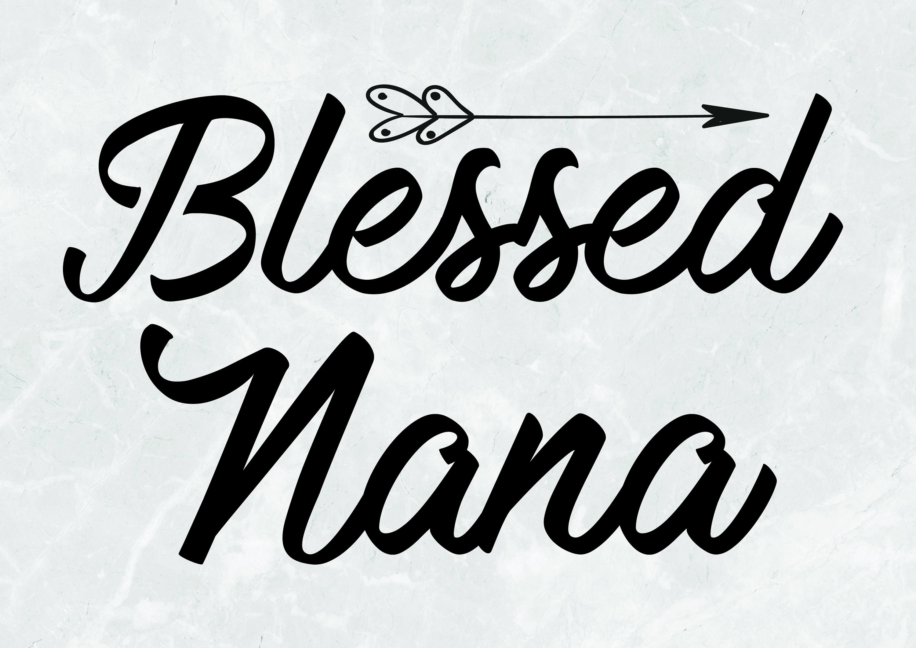 Download Blessed Nana print Cutting Files svg png eps dxg jpg