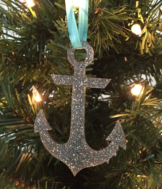 Anchor Christmas Ornament Coastal Christmas Ornament