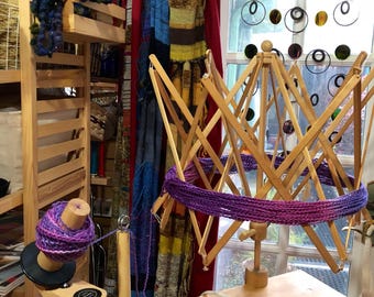 Wooden Swedish swift large 100" Glimakra made in sweden umbrella yarn swift: saorisantacruz